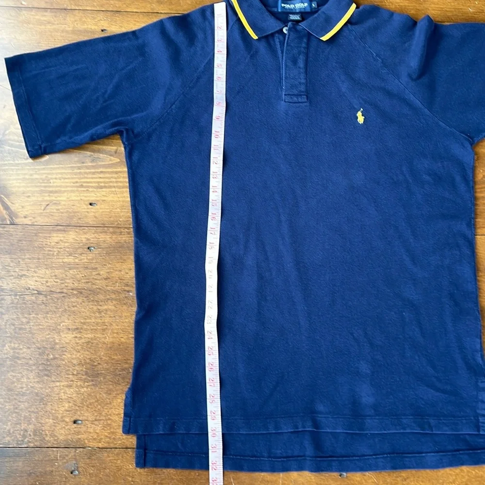 Polo Golf Ralph Lauren Navy Blue Short Sleeve Polo Shirt - Sz L